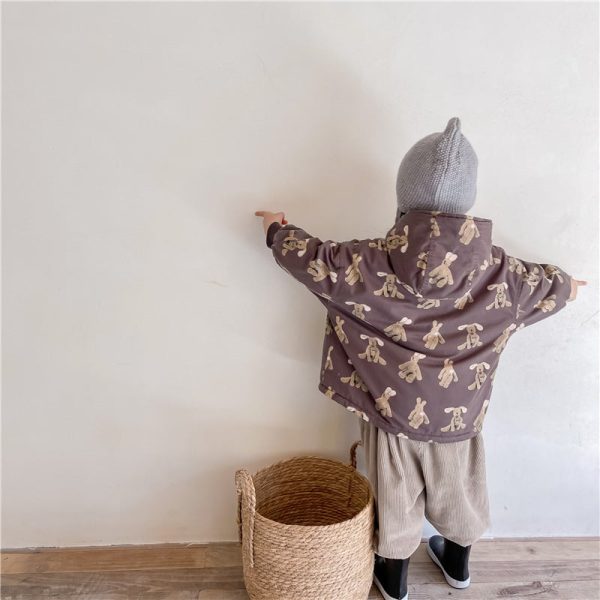 Girl Boy Jacket Warm Winter Kids Thick Padded Coat With Hood Korean Baby Clothing Children From 1 To 7 Years Outerwear Cartoon - Image 14