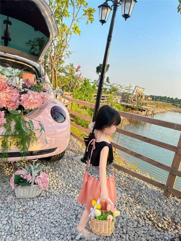 Mom and Daughter Shiny Dress 2024 Summer Mother Baby Girls Equal Clothes Elegant Women Sleeveless Dresses Parent-child Clothing - Image 14