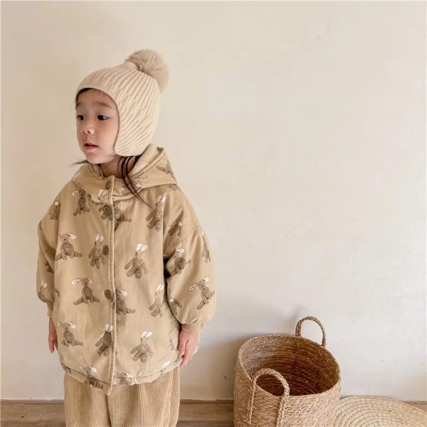 Girl Boy Jacket Warm Winter Kids Thick Padded Coat With Hood Korean Baby Clothing Children From 1 To 7 Years Outerwear Cartoon - Image 22