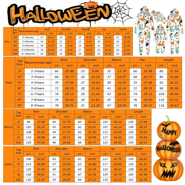 Halloween Party Family Matching Outfits Stripe Print Parent-child Homewear Soft Pajama Set Family Look Pjs 2024 Family Pyjamas - Image 5
