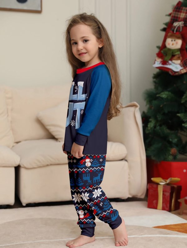 2024 NewCartoon Print Christmas Family Matching Pajamas Xmas Pjs Long Sleeve Father Mother Kids Couples Daddy Mommy Me Daughter - Image 19