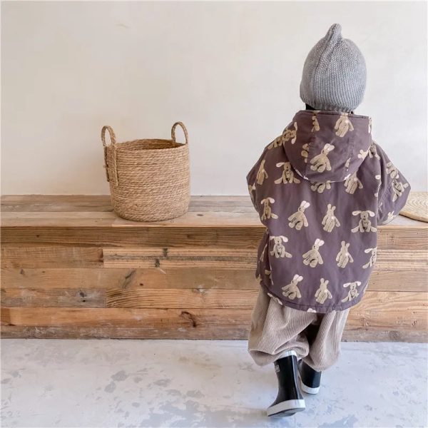 Girl Boy Jacket Warm Winter Kids Thick Padded Coat With Hood Korean Baby Clothing Children From 1 To 7 Years Outerwear Cartoon - Image 10
