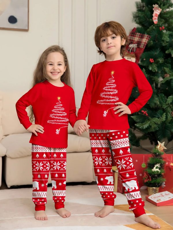 2024 Christmas Pajamas Baby Mother Kids Daughter Mommy Family Set Xmas Pjs Long Sleeve Sleepwear Matching Outfits - Image 2