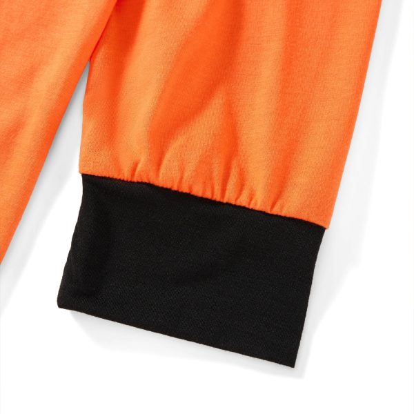 Halloween Pajamas for Family Cute Pumpkin Pattern Long Sleeve Tops + Pants Set Fall Sleepwear - Image 9