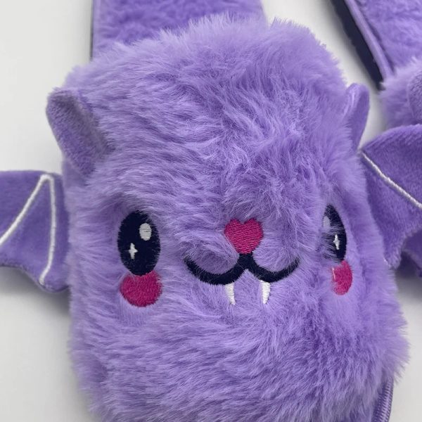 Halloween New Bat Slippers Women Plush Shoes Lightweight Home Silent Fuzzy Slipper Men Flip Flops Cartoon Kid Adults Flat Slides - Image 27