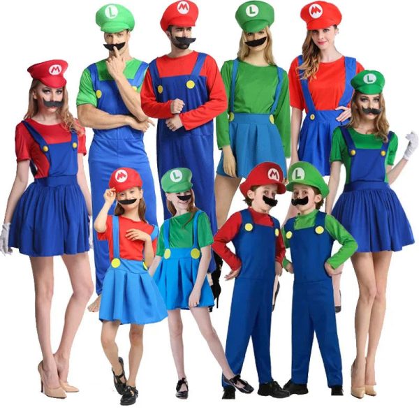 Family Matching Outfits Father Son Rompers Mom Daughter Dresses Funny Super Brother Bros Costumes For Carnival Halloween - Image 2