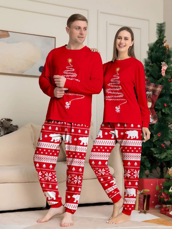 2024 Christmas Pajamas Baby Mother Kids Daughter Mommy Family Set Xmas Pjs Long Sleeve Sleepwear Matching Outfits - Image 3