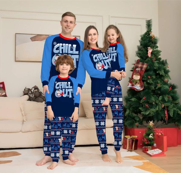 2024 NewCartoon Print Christmas Family Matching Pajamas Xmas Pjs Long Sleeve Father Mother Kids Couples Daddy Mommy Me Daughter - Image 9