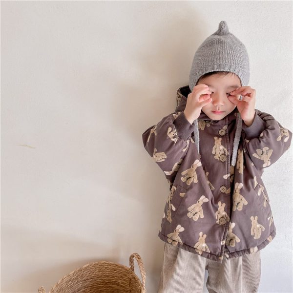 Girl Boy Jacket Warm Winter Kids Thick Padded Coat With Hood Korean Baby Clothing Children From 1 To 7 Years Outerwear Cartoon - Image 18