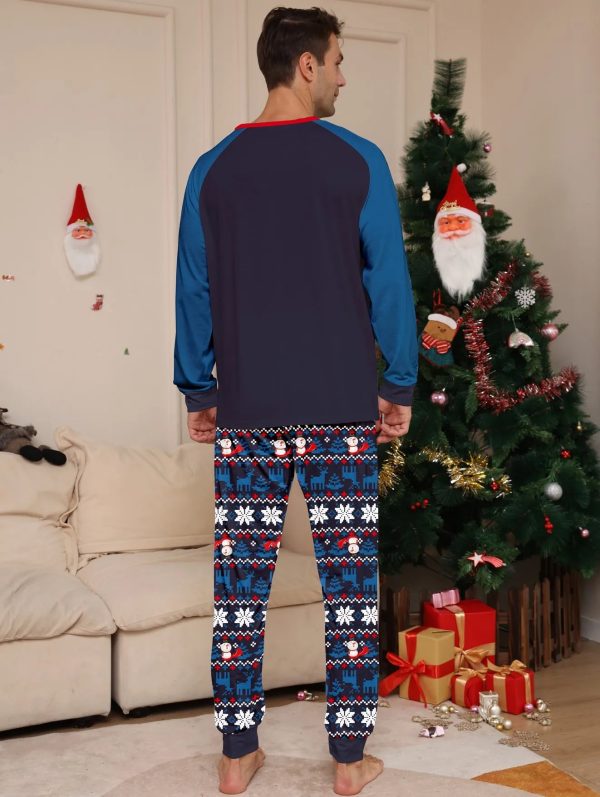 2024 NewCartoon Print Christmas Family Matching Pajamas Xmas Pjs Long Sleeve Father Mother Kids Couples Daddy Mommy Me Daughter - Image 2