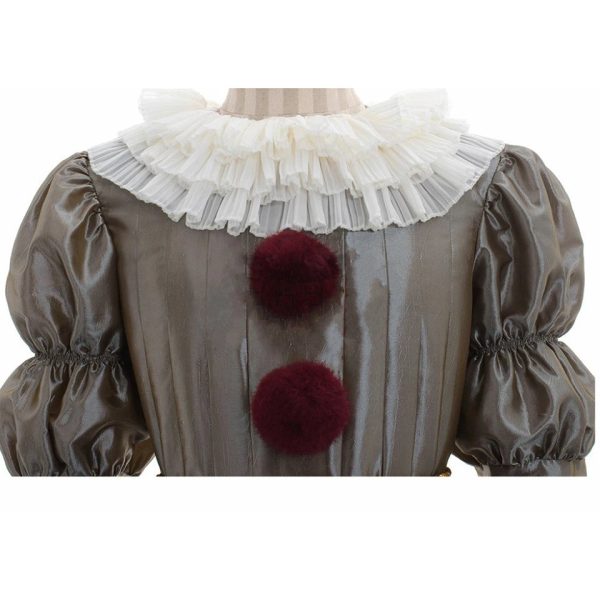 Halloween Cosplay Pennywise Costume Men Women Children Boy Girl Family Matching Stephen It Resurrection Night Clown Clothing Set - Image 5