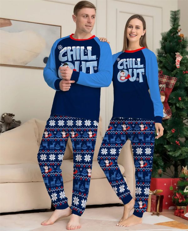 2024 NewCartoon Print Christmas Family Matching Pajamas Xmas Pjs Long Sleeve Father Mother Kids Couples Daddy Mommy Me Daughter - Image 12