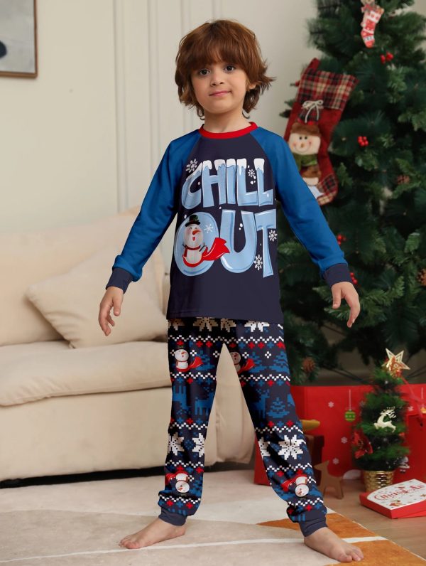 2024 NewCartoon Print Christmas Family Matching Pajamas Xmas Pjs Long Sleeve Father Mother Kids Couples Daddy Mommy Me Daughter - Image 17