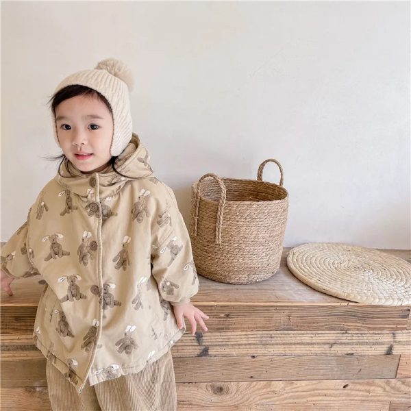 Girl Boy Jacket Warm Winter Kids Thick Padded Coat With Hood Korean Baby Clothing Children From 1 To 7 Years Outerwear Cartoon - Image 29