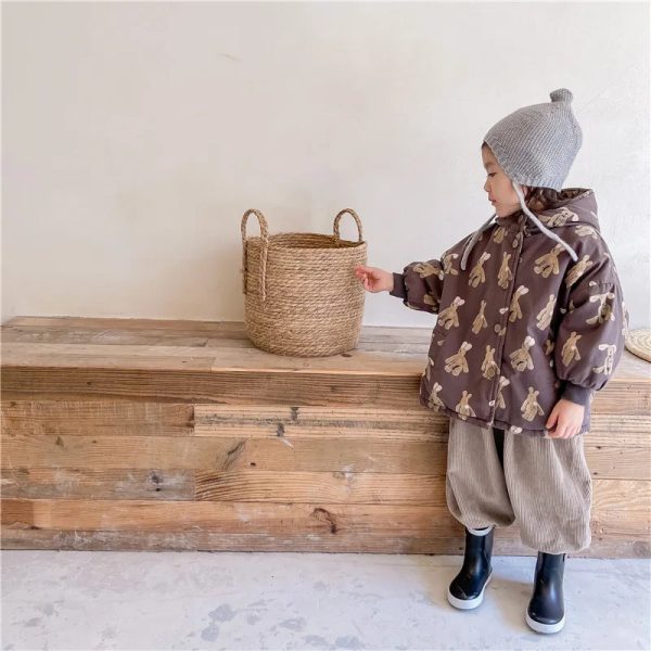 Girl Boy Jacket Warm Winter Kids Thick Padded Coat With Hood Korean Baby Clothing Children From 1 To 7 Years Outerwear Cartoon - Image 20