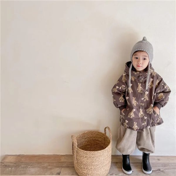 Girl Boy Jacket Warm Winter Kids Thick Padded Coat With Hood Korean Baby Clothing Children From 1 To 7 Years Outerwear Cartoon - Image 17