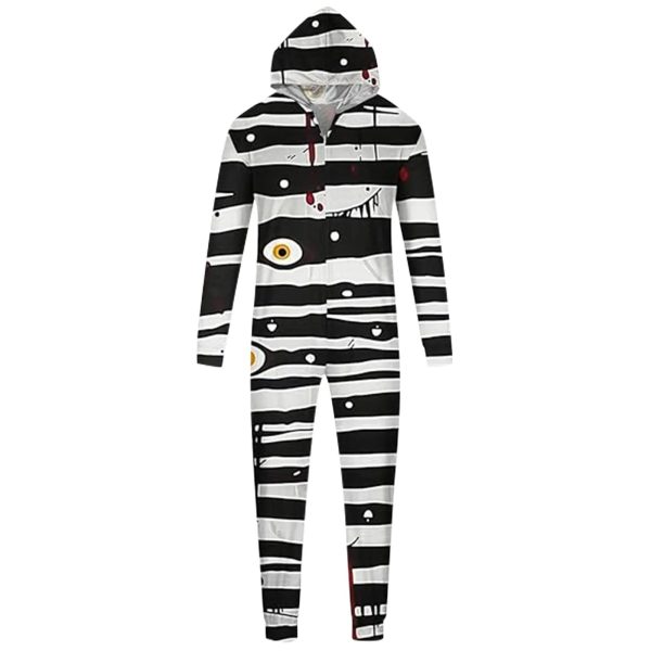 Halloween Party Family Matching Outfits Stripe Print Parent-child Homewear Soft Pajama Set Family Look Pjs 2024 Family Pyjamas - Image 10
