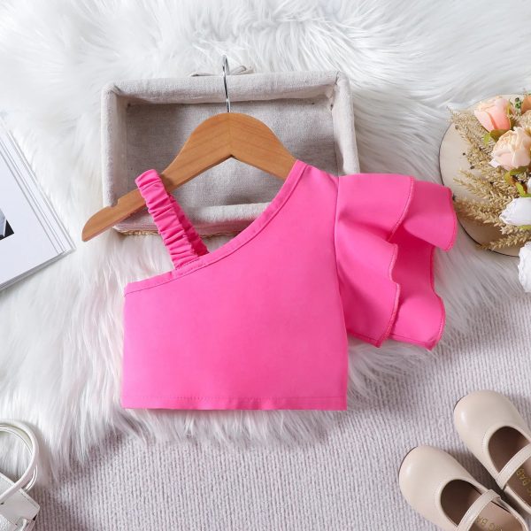 2024 Summer Kids Girls Shorts Skirts Set Sleeveless Vest Tops+Shorts Two Pieces Costume Outfit Solid Color Casual Clothes Sets - Image 13