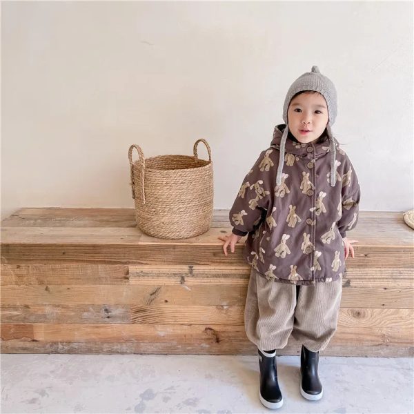 Girl Boy Jacket Warm Winter Kids Thick Padded Coat With Hood Korean Baby Clothing Children From 1 To 7 Years Outerwear Cartoon - Image 9