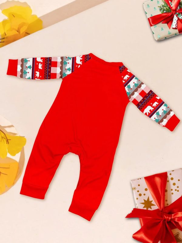 2024 Cartoon Bear Print Family Christmas Matching Pajamas Adults Kids Clothing Set Soft Warm Sleepwear Long Sleeve Loose Pyjamas - Image 23