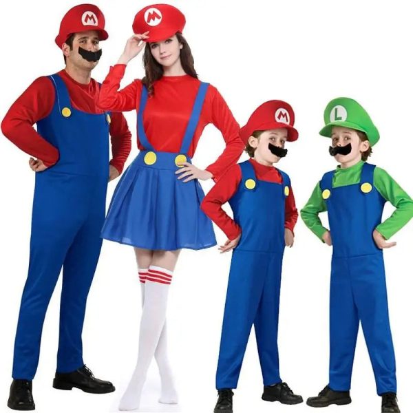 Family Matching Outfits Father Son Rompers Mom Daughter Dresses Funny Super Brother Bros Costumes For Carnival Halloween - Image 17