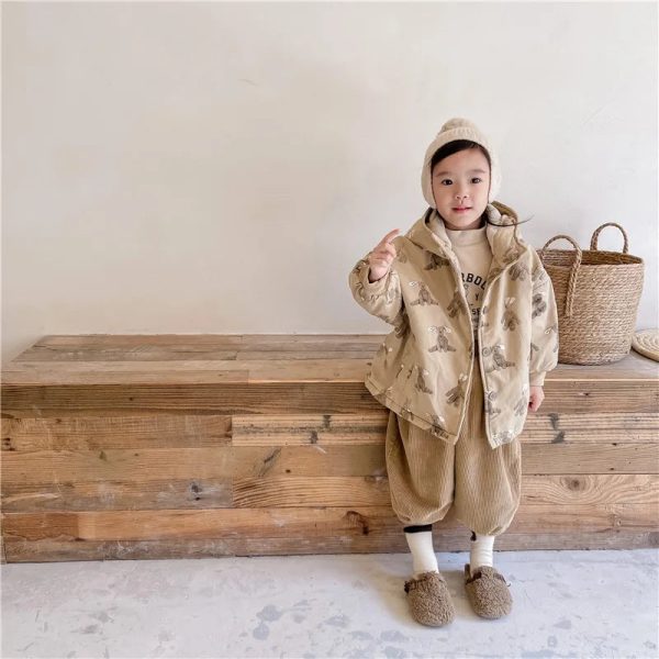 Girl Boy Jacket Warm Winter Kids Thick Padded Coat With Hood Korean Baby Clothing Children From 1 To 7 Years Outerwear Cartoon - Image 31