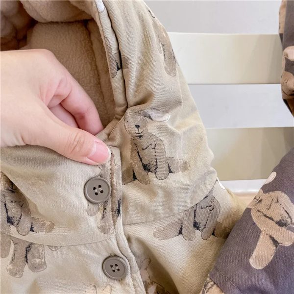 Girl Boy Jacket Warm Winter Kids Thick Padded Coat With Hood Korean Baby Clothing Children From 1 To 7 Years Outerwear Cartoon - Image 39