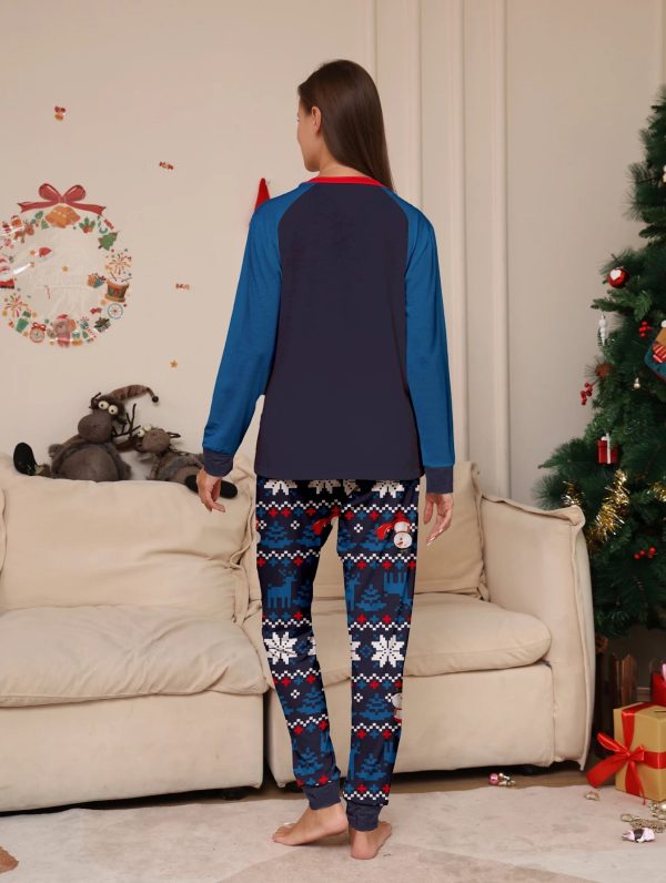 2024 NewCartoon Print Christmas Family Matching Pajamas Xmas Pjs Long Sleeve Father Mother Kids Couples Daddy Mommy Me Daughter - Image 14