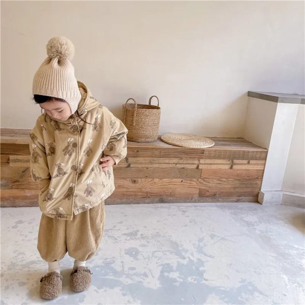 Girl Boy Jacket Warm Winter Kids Thick Padded Coat With Hood Korean Baby Clothing Children From 1 To 7 Years Outerwear Cartoon - Image 26